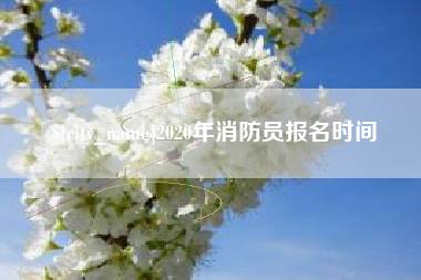 乐山2020年消防员报名时间