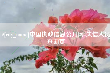 乐山中国执政信息公开网-失信人员查询页