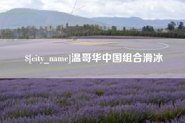 乐山温哥华中国组合滑冰