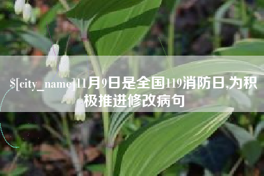 乐山11月9日是全国119消防日,为积极推进修改病句