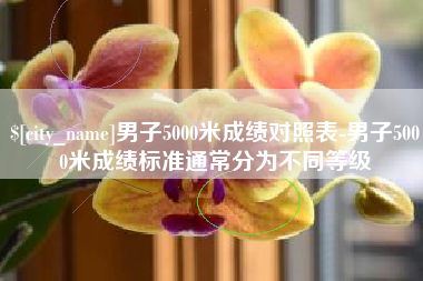 乐山男子5000米成绩对照表-男子5000米成绩标准通常分为不同等级