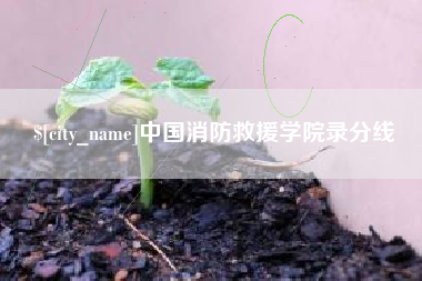 乐山中国消防救援学院录分线
