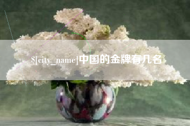 乐山中国的金牌有几名