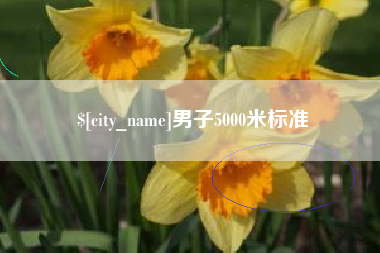 乐山男子5000米标准