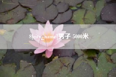 乐山男子 5000米