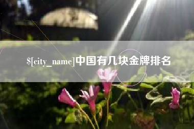 乐山中国有几块金牌排名