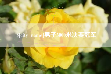 乐山男子5000米决赛冠军