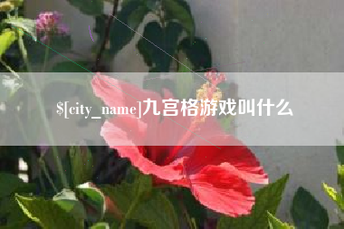 乐山九宫格游戏叫什么