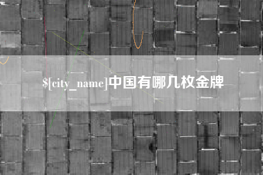 乐山中国有哪几枚金牌