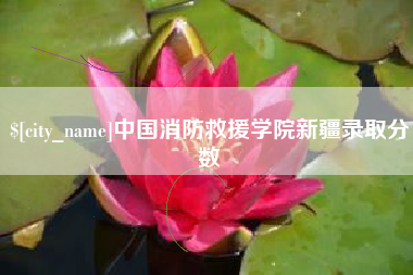 乐山中国消防救援学院新疆录取分数