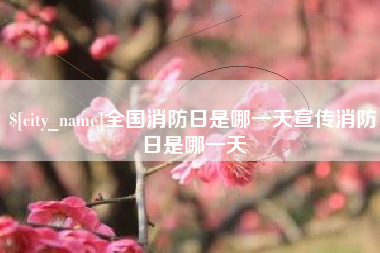 乐山全国消防日是哪一天宣传消防日是哪一天