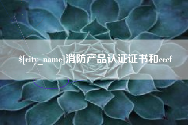 乐山消防产品认证证书和cccf