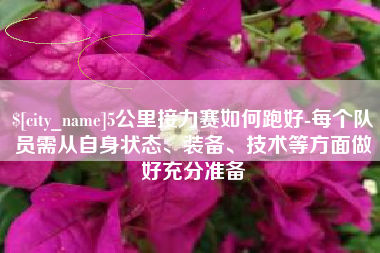 乐山5公里接力赛如何跑好-每个队员需从自身状态、装备、技术等方面做好充分准备