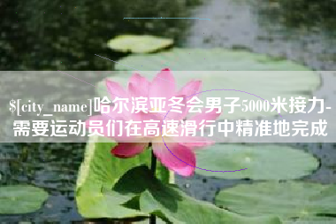 乐山哈尔滨亚冬会男子5000米接力-需要运动员们在高速滑行中精准地完成