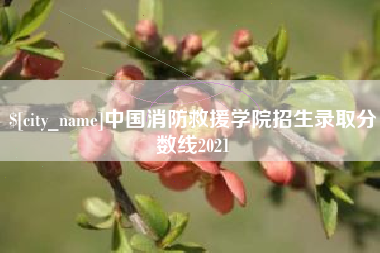 乐山中国消防救援学院招生录取分数线2021