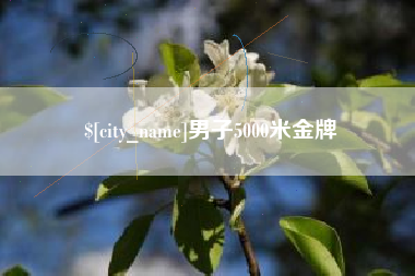 乐山男子5000米金牌