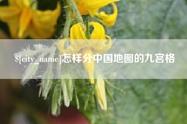 乐山怎样分中国地图的九宫格