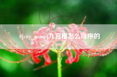 乐山九宫格怎么排序的