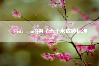 乐山男子五千米成绩标准
