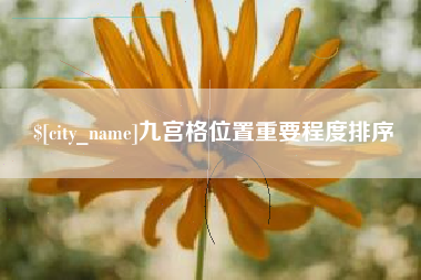 乐山九宫格位置重要程度排序