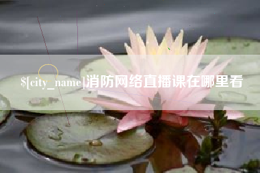 乐山消防网络直播课在哪里看