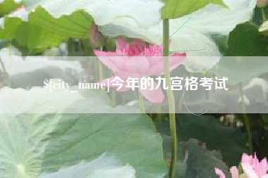 乐山今年的九宫格考试