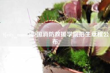 乐山中国消防救援学院招生章程公布!
