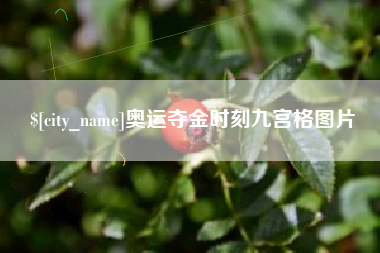 乐山奥运夺金时刻九宫格图片