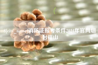 乐山消防证报考条件2024年官网烟台福山